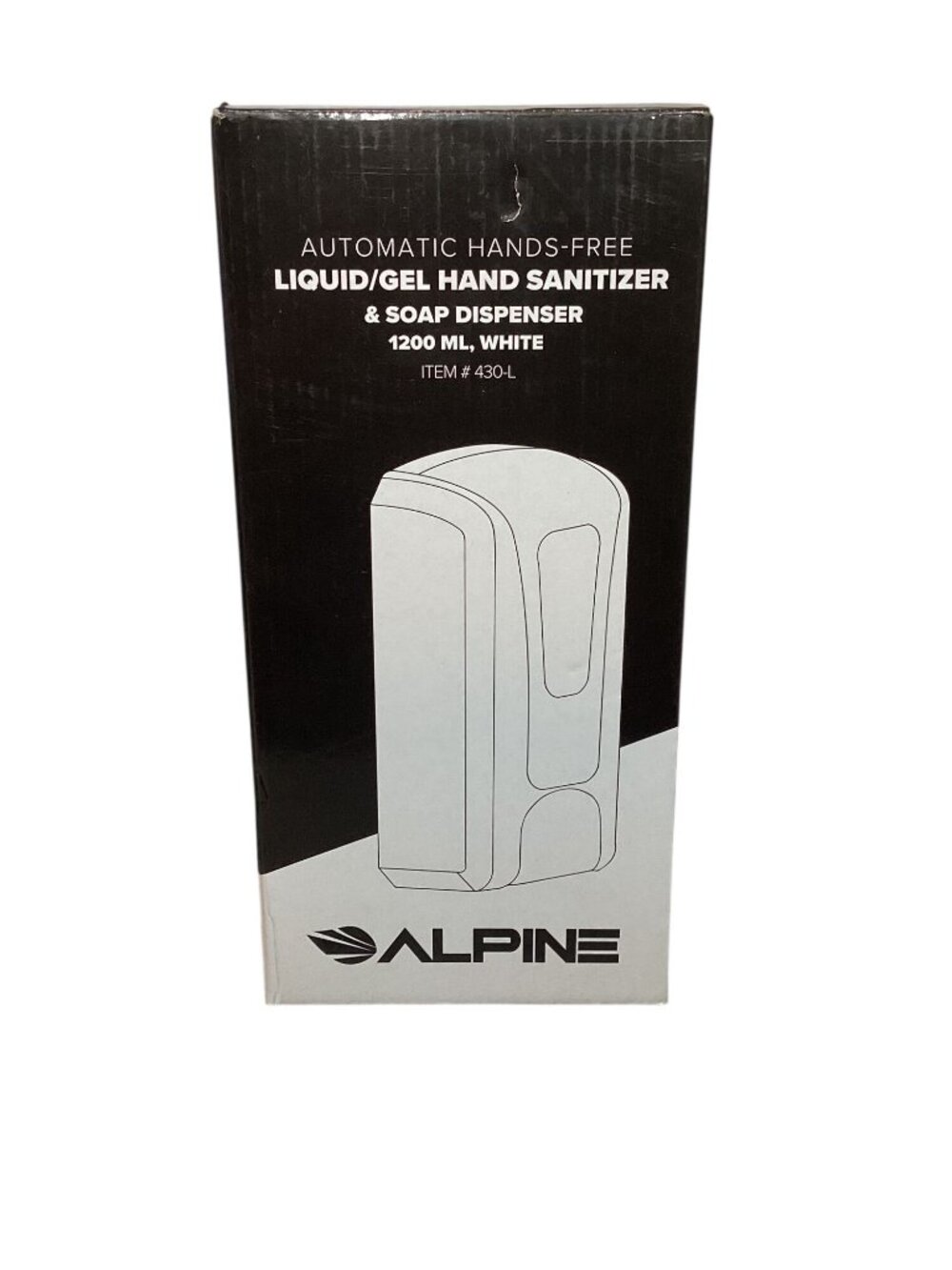 *NEW* Alpine 1200 ml Automatic Hands-Free Foam Sanitizer/Soap Dispenser *WHITE*